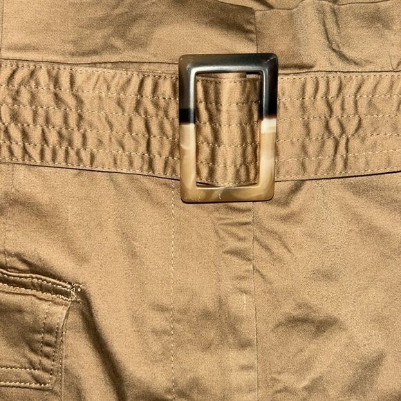 H&M Tan Khaki Cargo Belted Ankle Length Pants(Size 14) - Picture 6 of 7